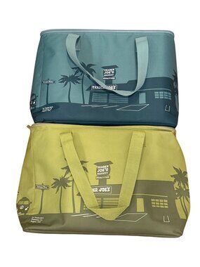 Trader Joe’s Insulated Cooler 8 Gallons Reusable Large Tote TWO NWOT